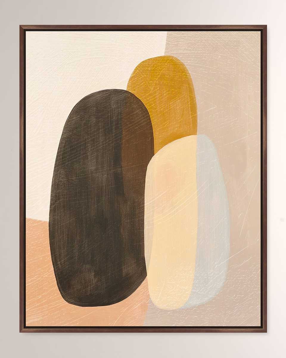 "Soft Arches I" Framed Giclee on Canvas